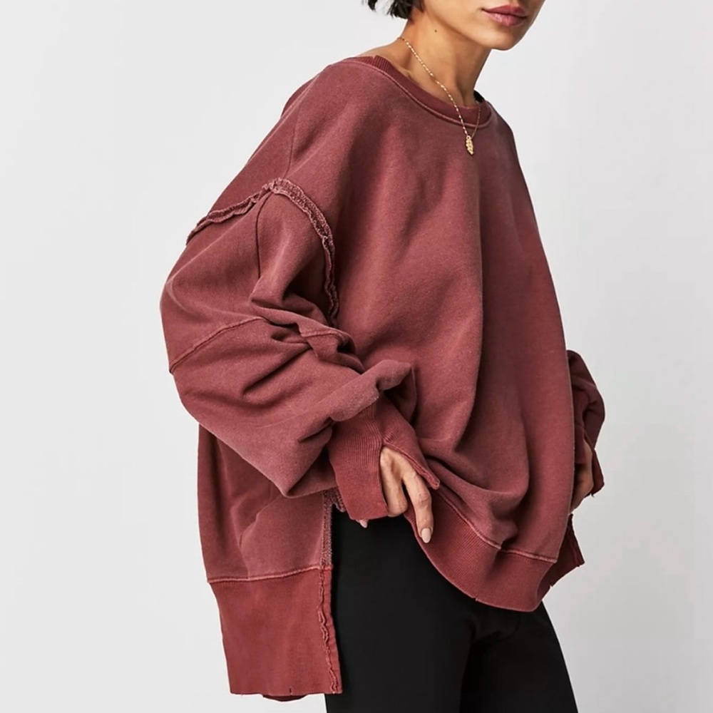 We The Free Camden Sweatshirt XL Rust Acorn